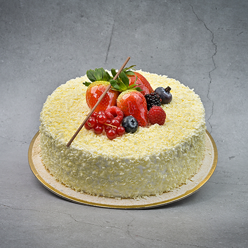 White Forest Sponge cake 1 kg 6 to 8 Portions