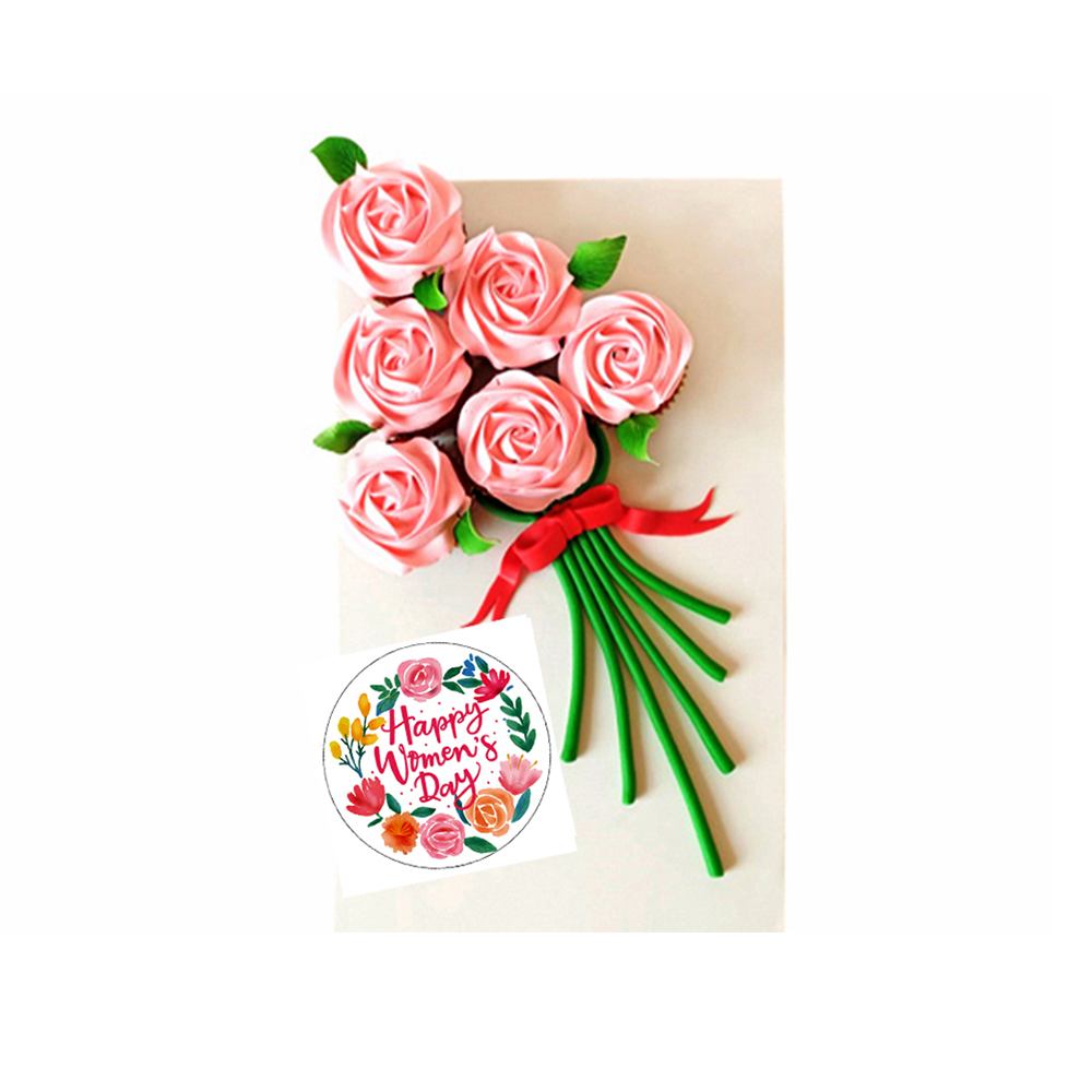 Customized Red velvet Cup cake Bouquet- 6pcs