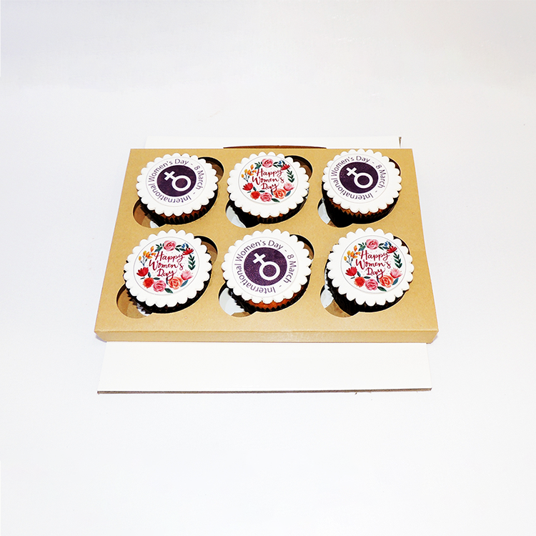 Women's Day Theme Cup Cake pack of 6pcs