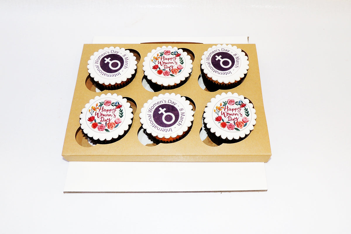 Women's day Customized cup cakes pack of 24pcs