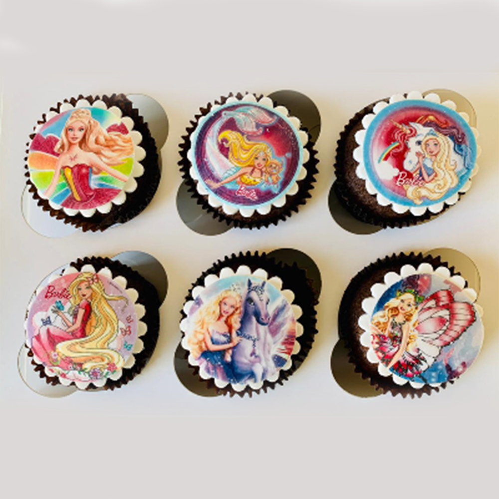Barbie Themed Customized Cupcakes