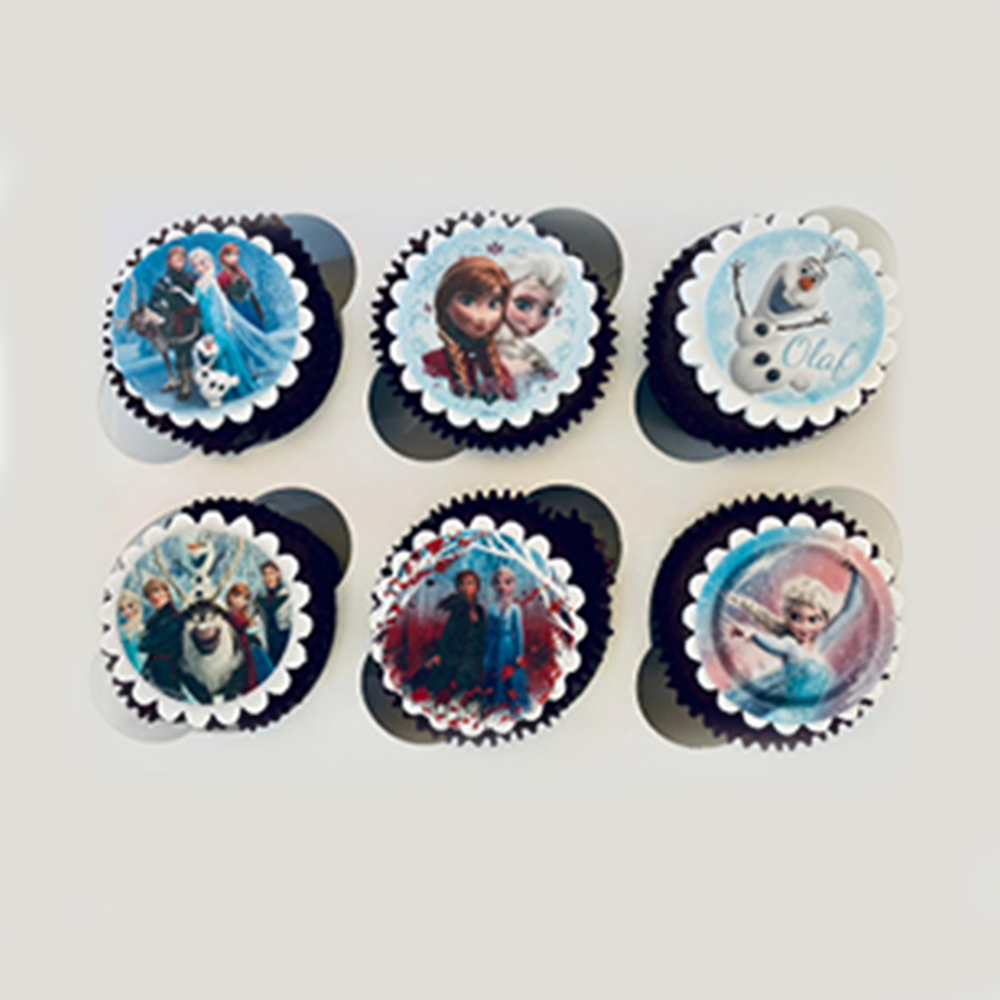 Customized Frozen Themed Cupcakes