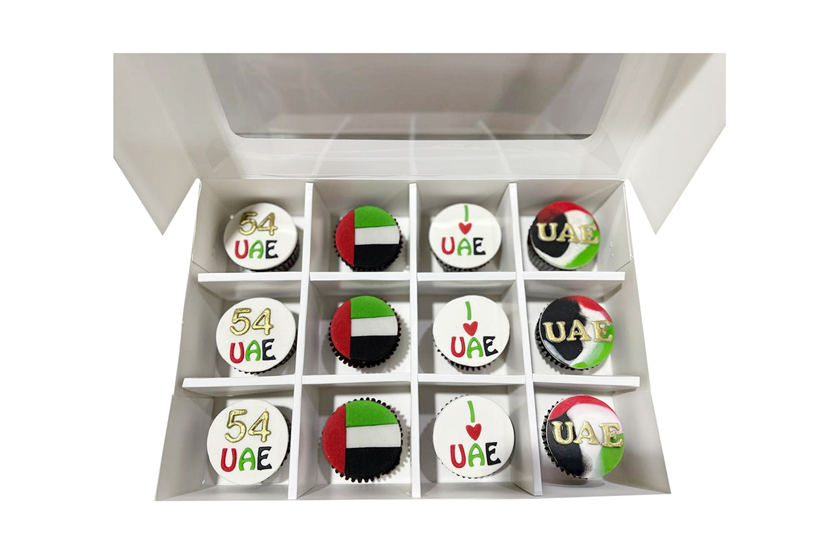 12 pcs - Assorted National Day Theme  Cupcakes
