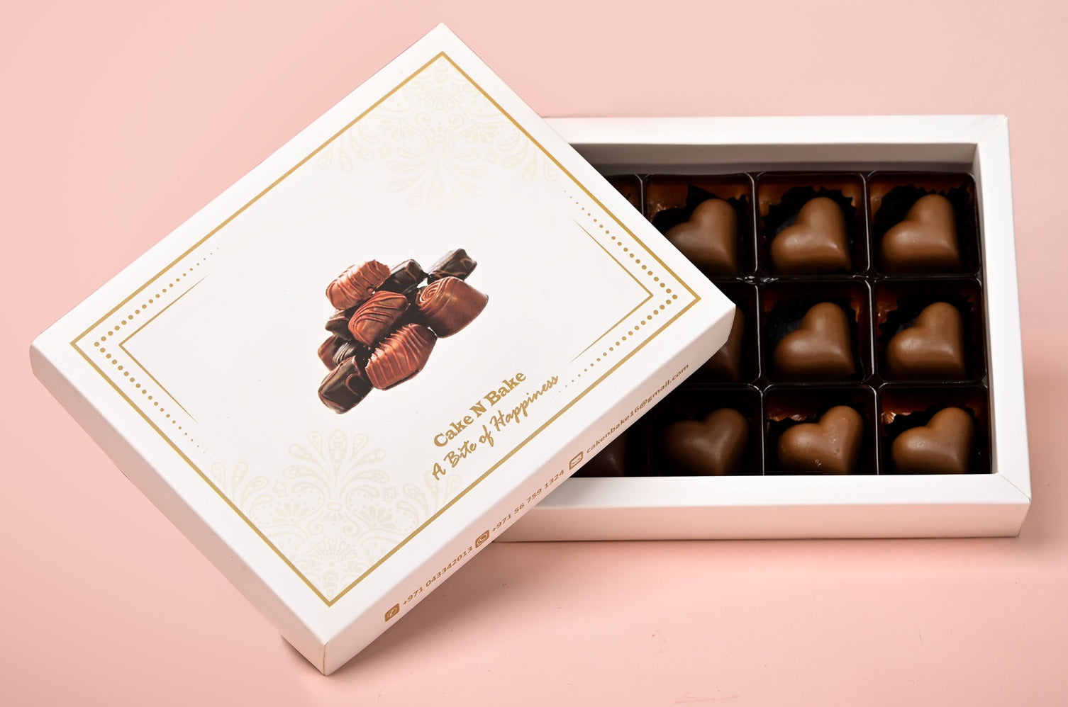 Heart-Shaped Belgian Chocolate Box (12 pcs)