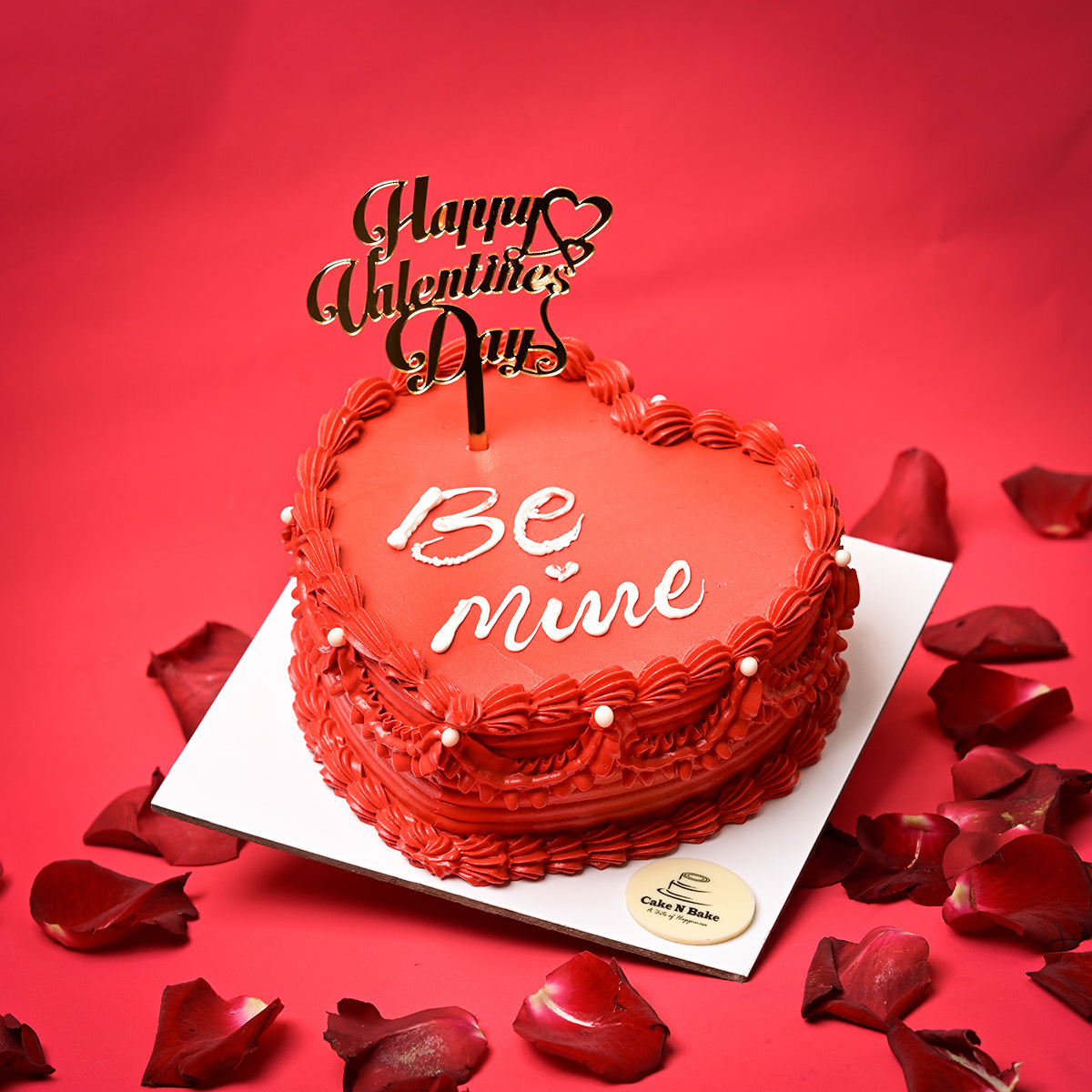 Be Mine Heart-Shaped Cake - 4 portions