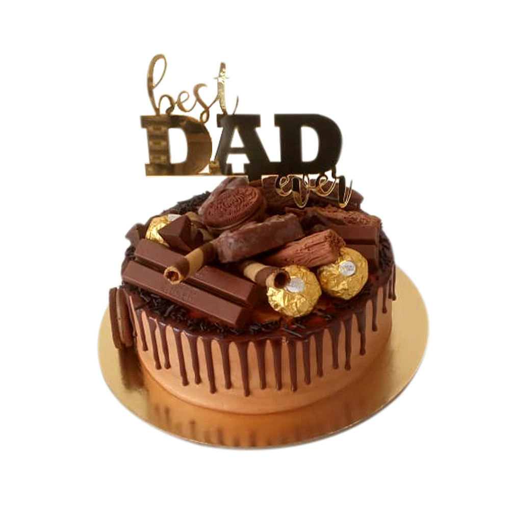 Best Dad Ever Topper Special Chocolate Cake
