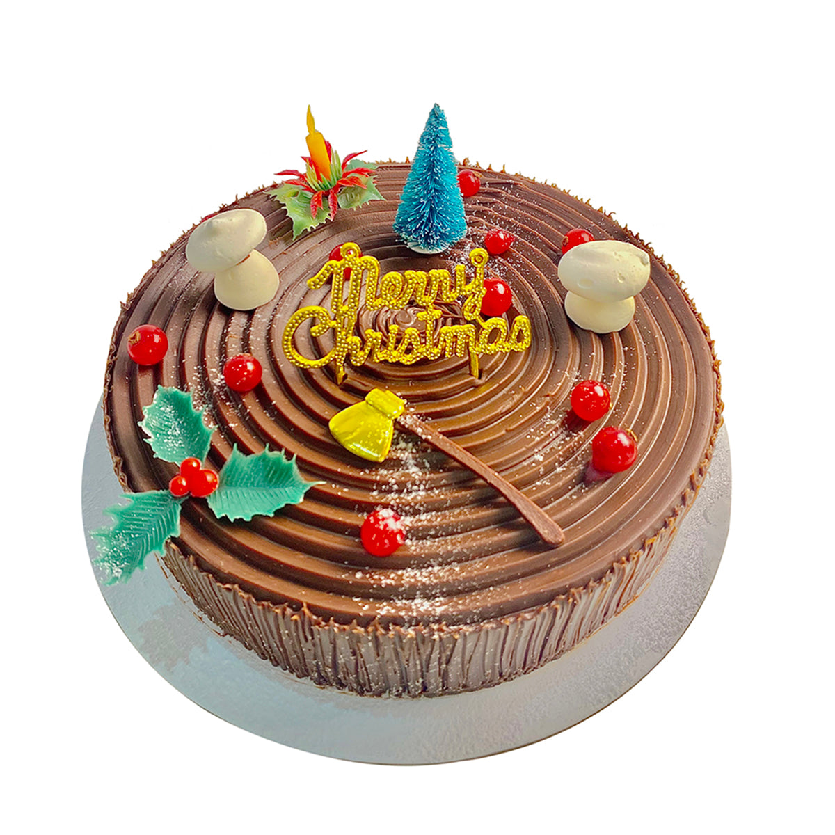 Chocolate Truffle Christmas-Themed Cake - 1 kg