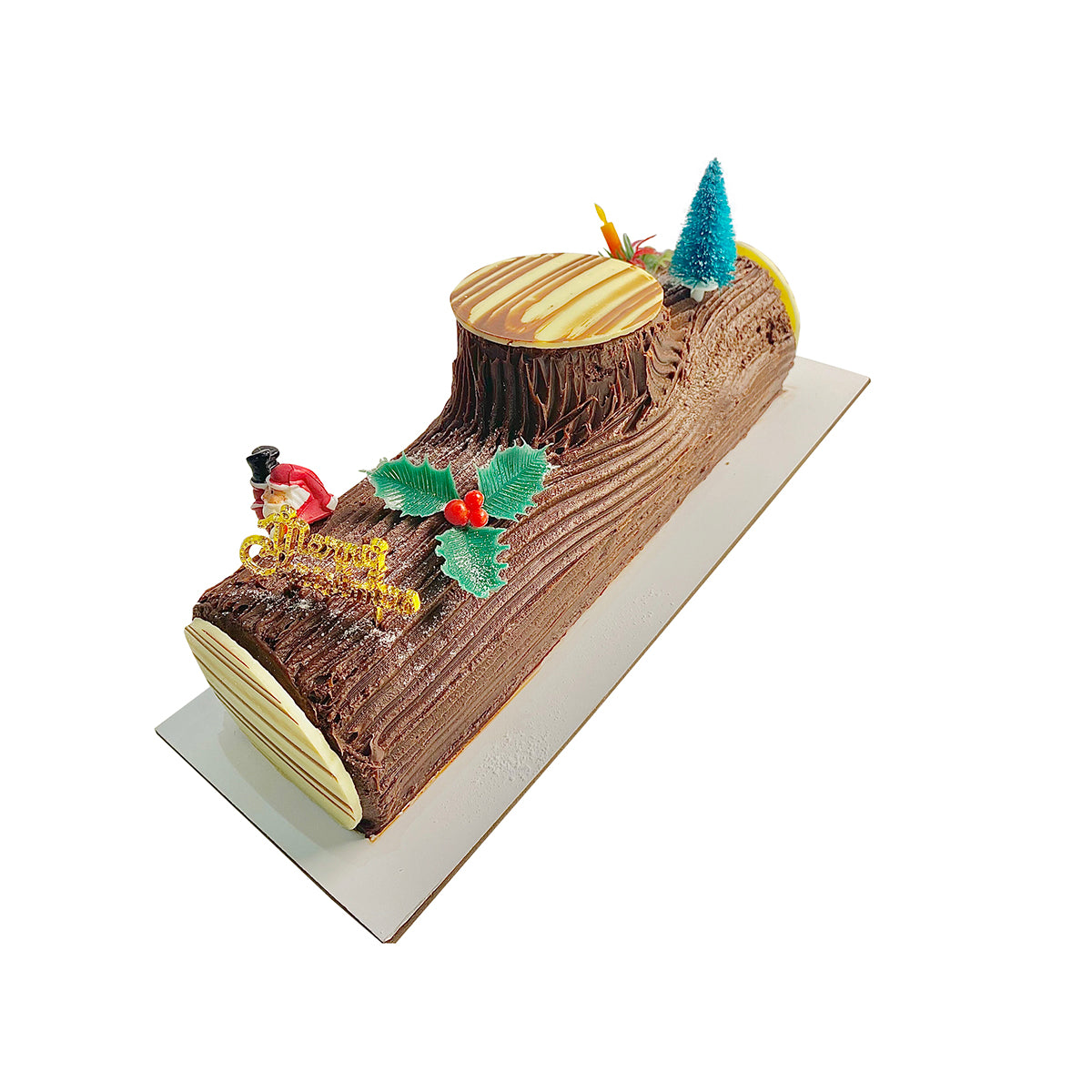 Chocolate Truffle Yule Log Cake