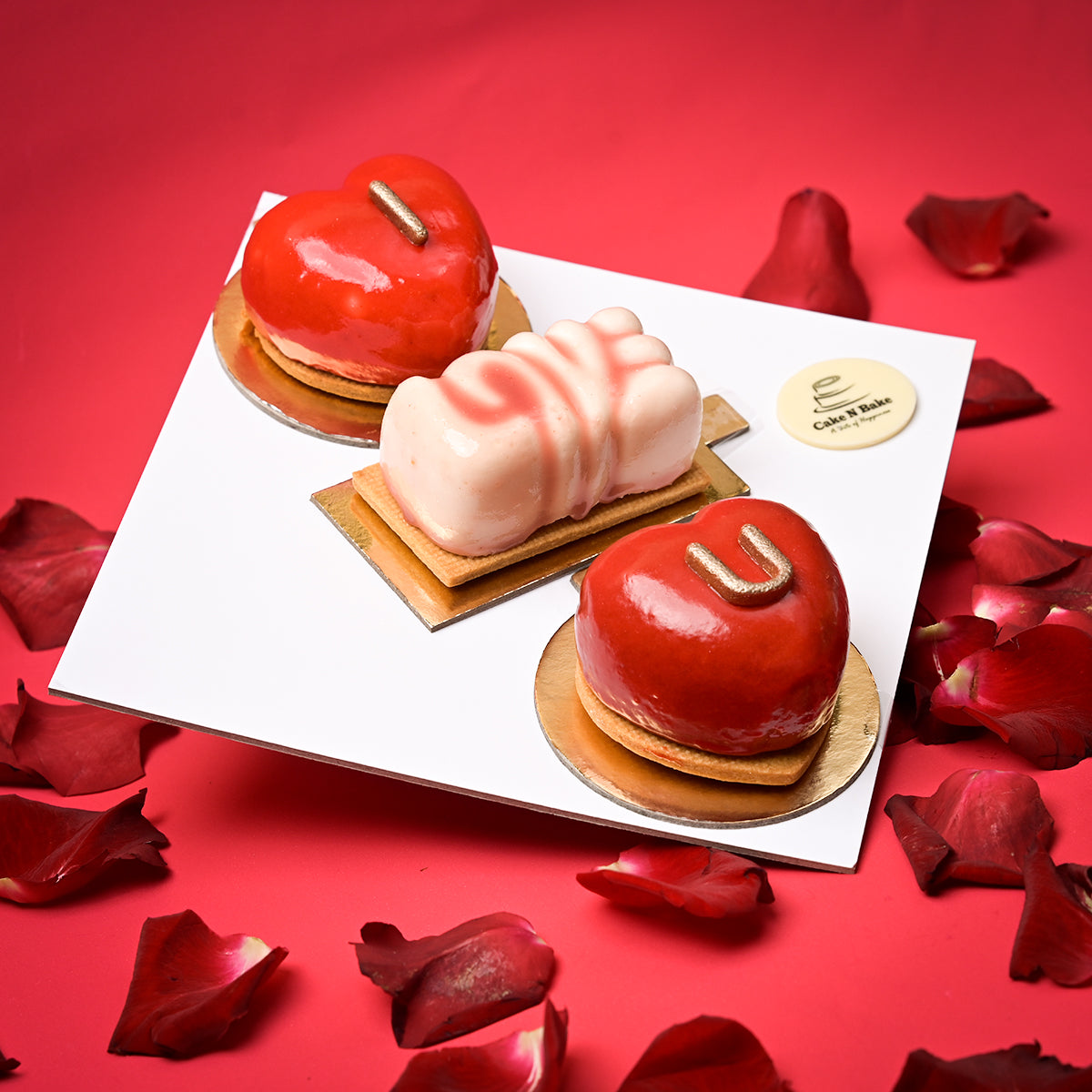 I Love You Mixed Cheese and Mousse Slice