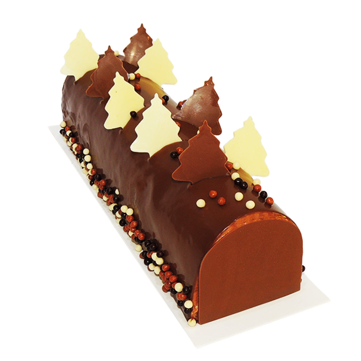 Premium Triple-Chocolate Yule Log Cake
