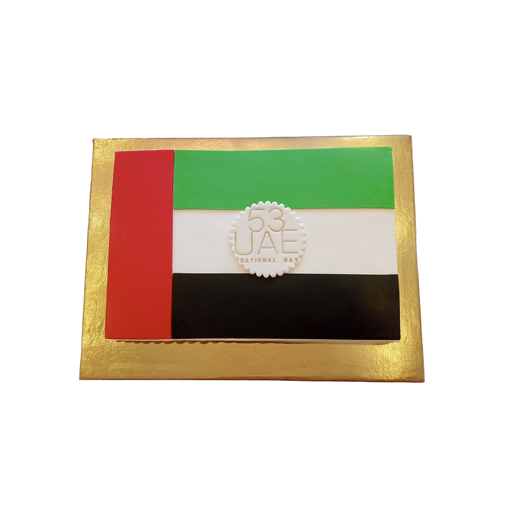 Rectangle UAE Flag Cake 2 kg
