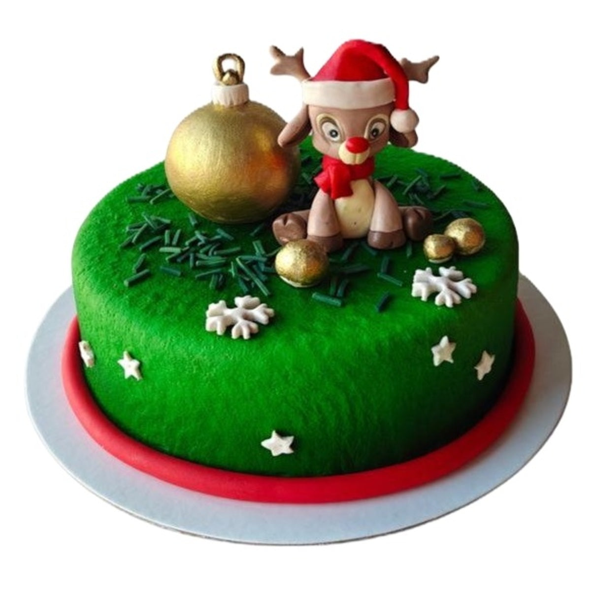 Holiday Reindeer Ornament Cake - 1 kg
