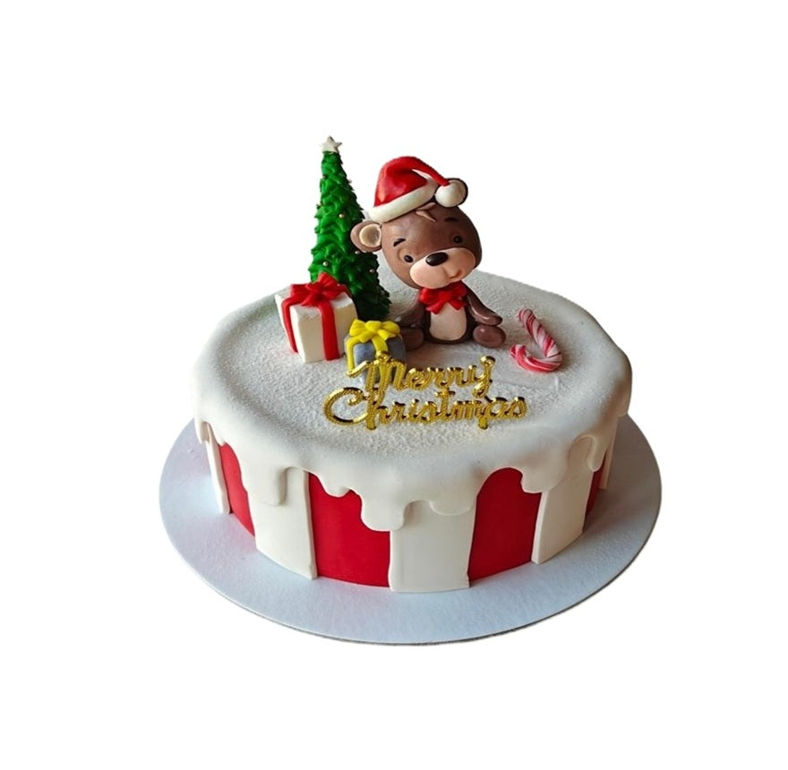 Santa Bear Christmas Cake - 1kg