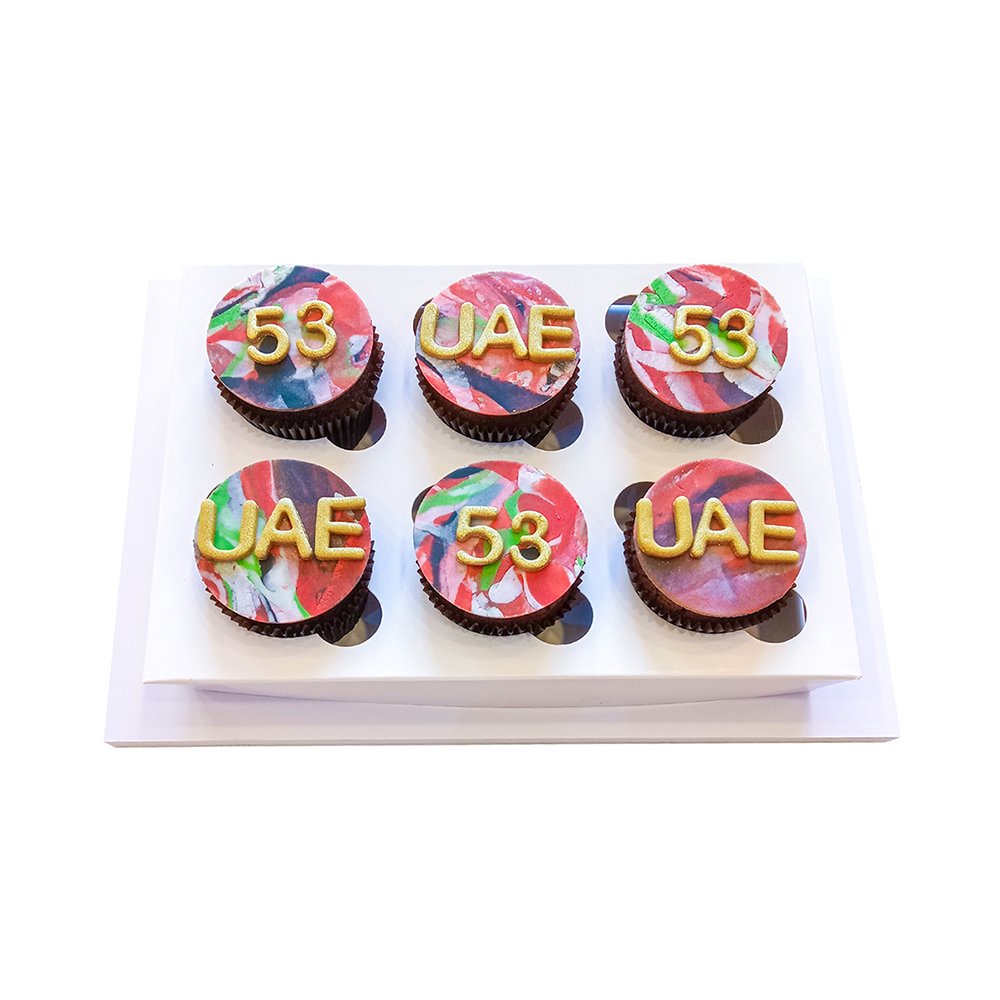 Marble Effect Fondant Cupcakes 6 Pieces